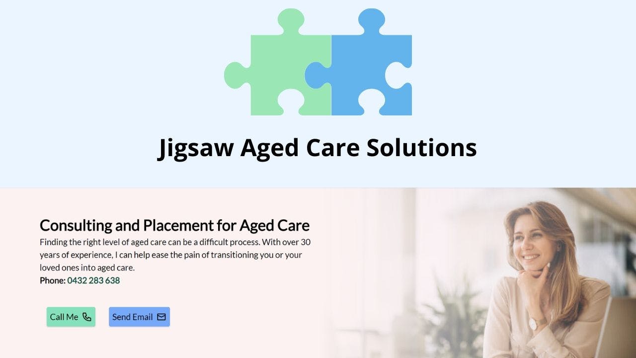 Jigsaw Aged Care Solutions Website